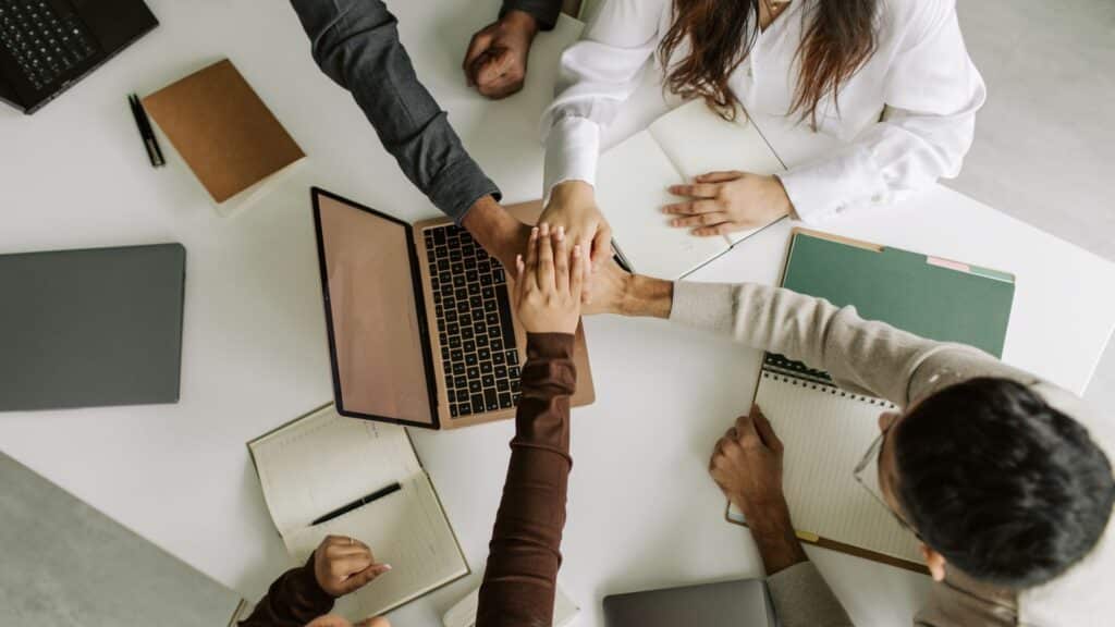 Team Working in Modern Office